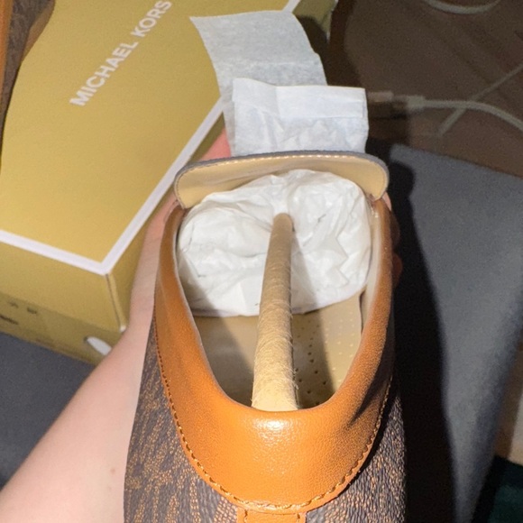 Michael Kors Dark Brown Patterned Loafers - Picture 13 of 15